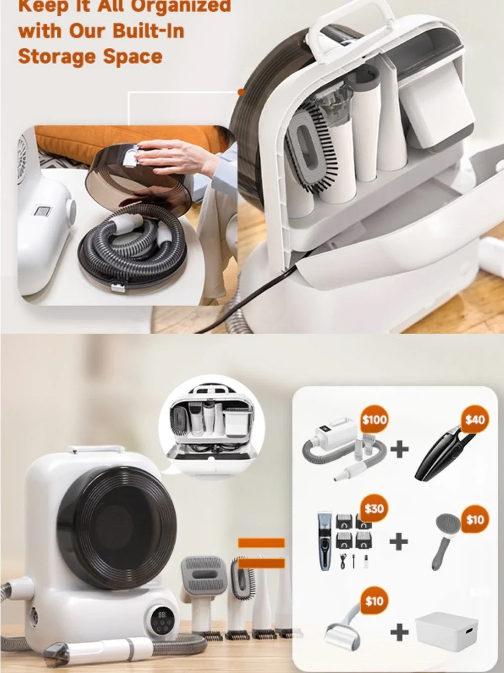 Compact Complete Dog Grooming Set